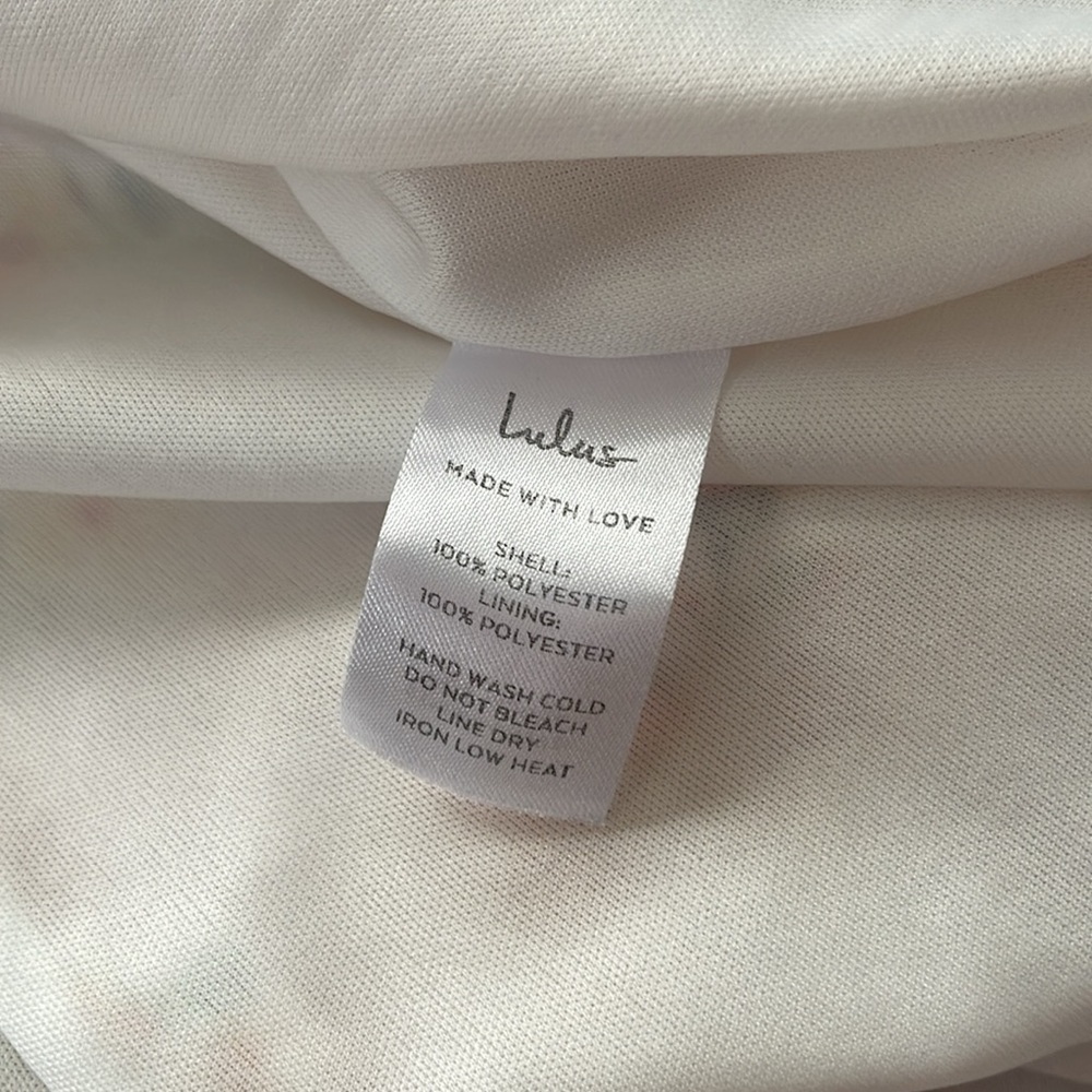 Lulus Day Date White and Orange Floral Print Tie-Back Dress - Picture 7 of 9